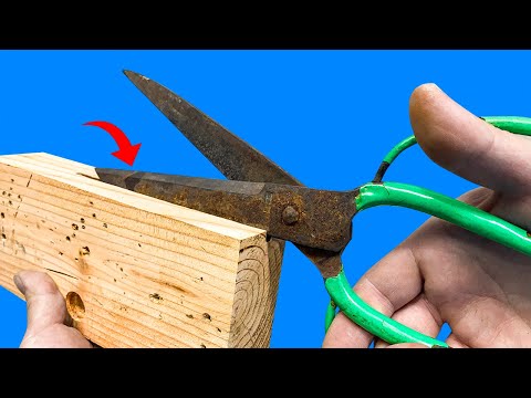 How To Sharpen Scissors Like A Razor! How To Make Scissors That Never Rust