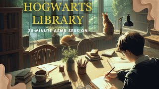 Focus and Relax: 25-Minute Hogwarts Library ASMR Study Session