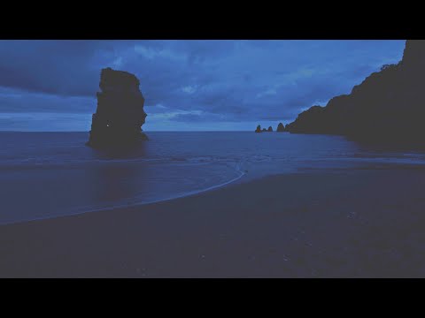 Summer Night Waves at Dusk, Deep Sleep Video With Ocean Sounds at Donna Ana Beach