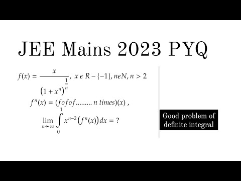 Definite Integral good problem | JEE MAIN 2023