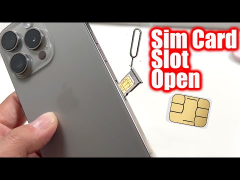 How To Remove Sim Card From iPhone 15 Pro Max - How To Insert Sim Card iPhone 15