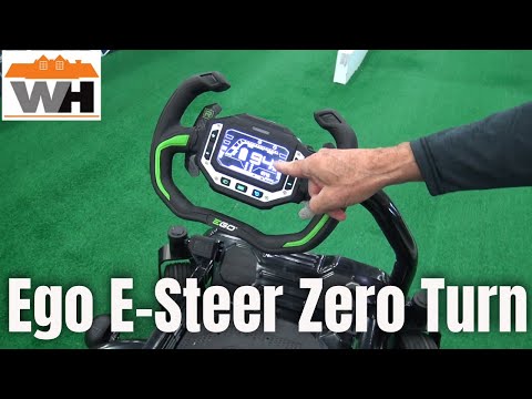 E-Steer Power+ 42" Zero Turn Battery Powered Lawn Mower Drives Like A Car from @Egopowerplus