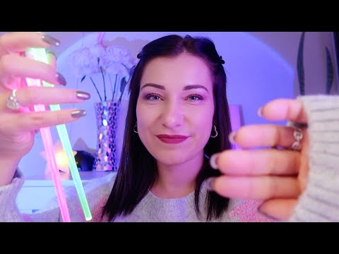 ASMR 🥱 Tingly Mouth Sounds & Light Triggers for Sleep (Hand Movements, Plucking & Face Tracing)