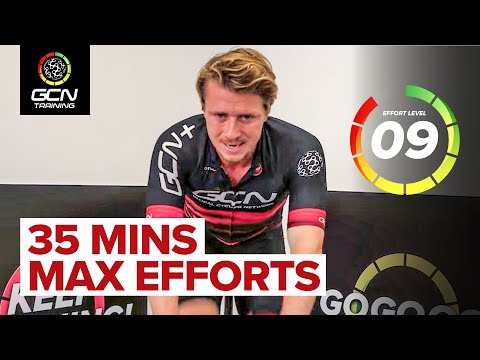 Maximum Intensity Hill Climb Efforts | 35 Minute HIIT Cycling Workout