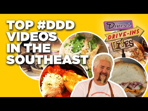 Top #DDD Videos in the Southeast with Guy Fieri | Diners, Drive-Ins, and Dives | Food Network