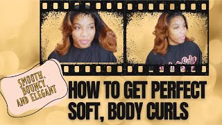 How to get sleek curls on natural kinky curly hair