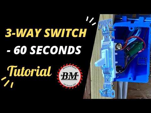 Install a 3 way Light Switch ~ In 60 Seconds #Shorts