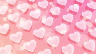 Pink hearts 4k