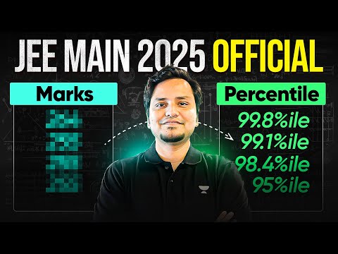 JEE Main 2025 OFFICIAL Marks Vs Percentile | Target this score in April... ✅