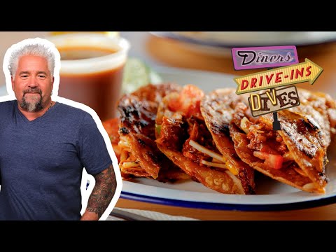 Guy Fieri Is Left Speechless By This Vegan Birria Taco | Diners, Drive-Ins and Dives | Food Network