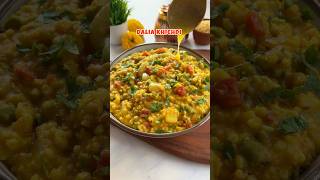 Healthy Vegetable Dalia Khichdi 💛 #comfortfood #gujjufood #gujaratifood #khichdi #khichuri #healthy