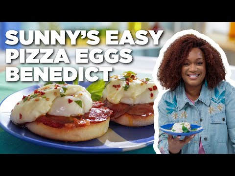 Sunny Anderson’s Easy Pizza Eggs Benedict | The Kitchen | Food Network