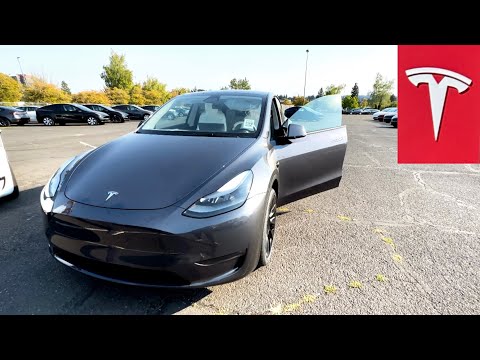 TESLA MODEL Y 2024 | Long Range w/ Stealth Grey Exterior, White Interior & Induction Wheels #tesla