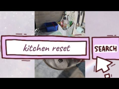 Kitchen reset 🧼🧽washing dishes,sink clean,stovetop , and countertop clean ASMR