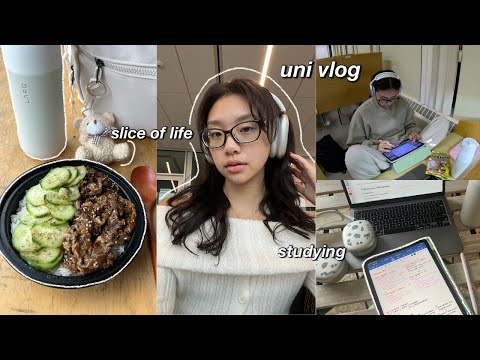 slice of life 🍵 realistic uni days in my life: studying, what i eat in a week & iphone 15 unboxing