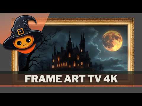 FRAMED HALLOWEEN ART FOR 4K TV | Oil Painting Haunted Castles Slideshow | Screensaver for Your TV