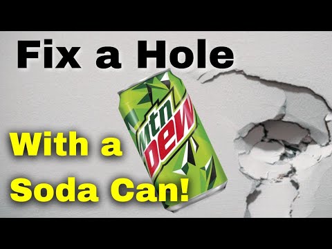 How to Fix a Hole in the Wall With a Pop Can