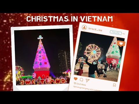 Christmas in Vietnam | A Giant Candy Christmas Tree | Ecopark