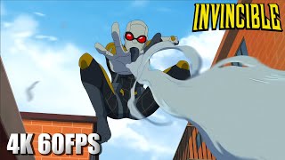 Invincible Meets Agent Spider (Spider-Man Easter Egg) | 4K 60FPS | Invincible Season 2 Episode 8