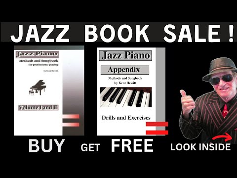 Jazz Piano Book Sale: Buy this Book - get Appendix for free-140 pages of exercises for piano skills.