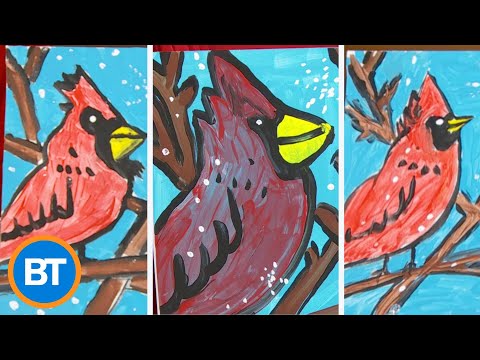 Our hosts tried to paint better than a 3rd grader — these were the results