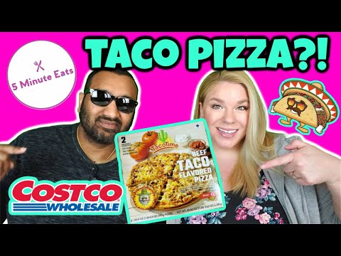 Costco Taco Time Beef Taco Flavored Pizza Review