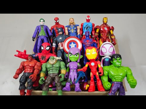 VENOM VS SPIDERMAN VS HULK VS CAPTAIN AMERICA VS THANOS VS IRONMAN SUPERHERO AVENGERS UNBOXING