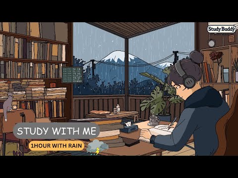 Anime Study With Me📚 1hour No Music No Break📖 #study #studywithanime #studyasmr #studymotivation