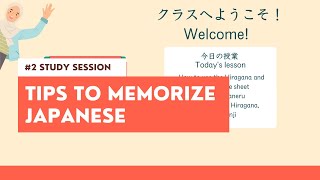 #2 Study Session: Tips to memorise Hiragana, Katakana, Kanji