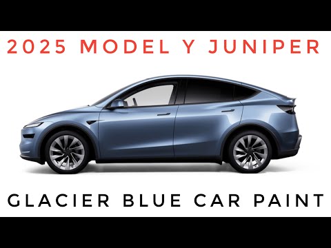 2025 Tesla Model Y Juniper New Color Launched | Is the New Glacier Blue Worth the Hype?