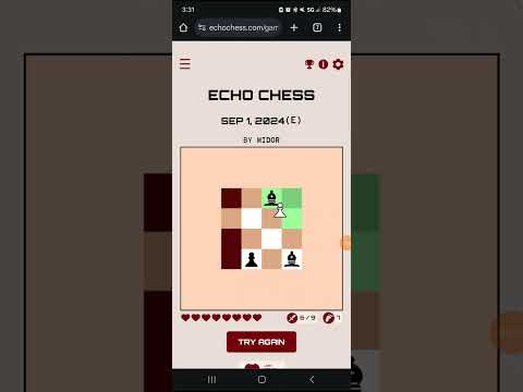 Echo Chess 9/1/24 epic solution. Puzzle by Midor