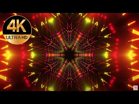 7 hour Tv 4k Meditation Metallic Multi color Relaxing Abstract Background Tunnel Video, screensaver