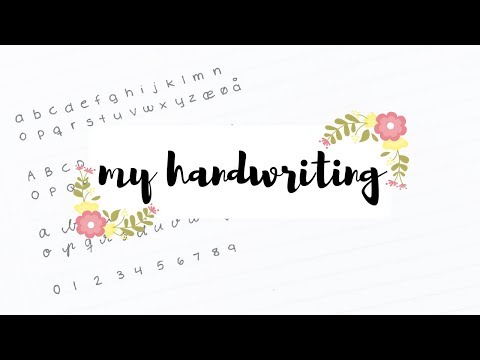 Handwriting tag + Evolution of my handwriting | studytee