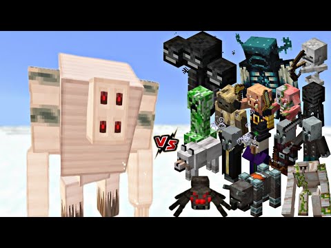 Minecraft: All Mobs vs Redstone Powered Iron Golem – Ultimate Battle!