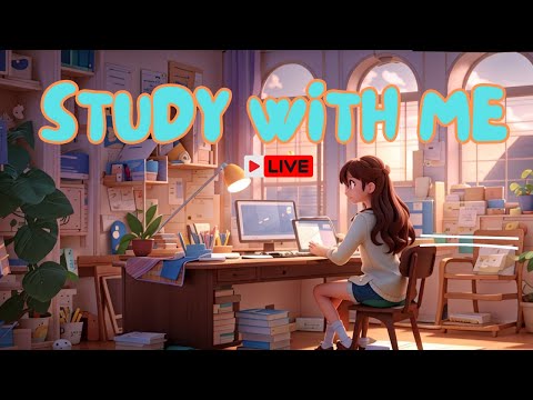 STUDY WITH ME LIVE | A Day in the Life of IIT JEE/NEET Aspirants | Late Night Study | Pomodoro 25/5