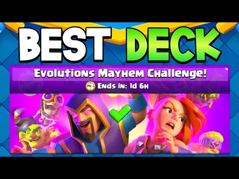 EASY 12-0 IN EVOLUTION MAYHEM CHALLENGE 🔥 - Clash Royale