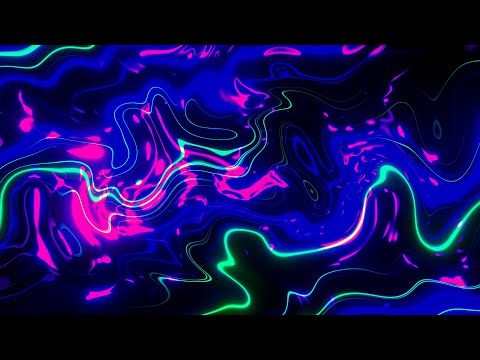 Bright lines and liquid Abstract Green, Pink, Blue Background video | Footage | Screensaver