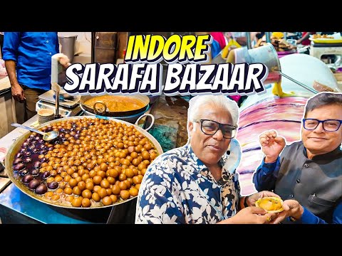 Non-Stop Eating Street Food at Sarafa Bazaar, Indore | Part 1 😋🔥