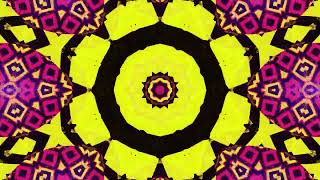 Blinking Hypnotic Psychedelic Yellow Kaleidoscope #vjloopsfreedownload