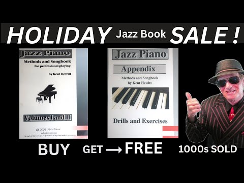 BEST DEAL OF THE SEASON: Jazz Piano Book: (1000's sold) Video shows all chapters. Learn Jazz Piano.