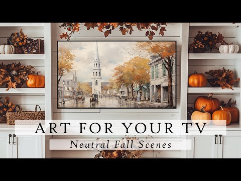 Neutral Fall Scenes Art For Your TV | Autumn TV Art | Fall TV Art | Fall Decor | 4K | 3 Hrs