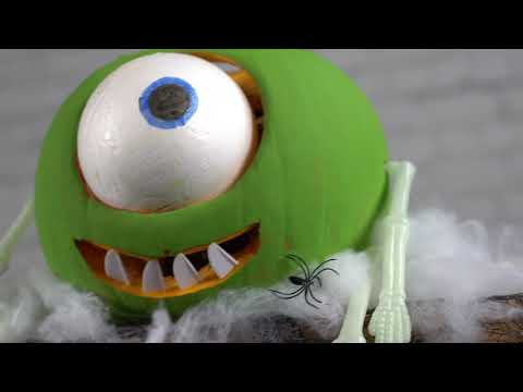 DIY Automated Pumpkin - The Mike Wazowski Version - Micro Actuator Project