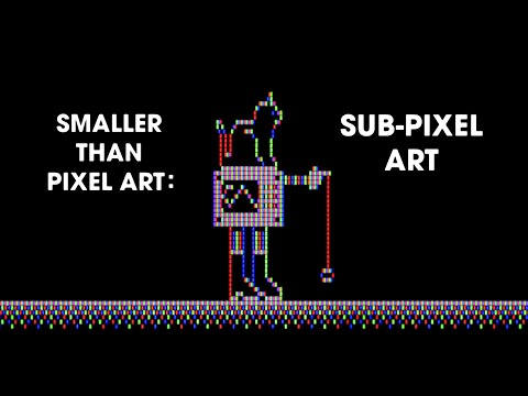 Smaller Than Pixel Art: Sub-Pixel Art!