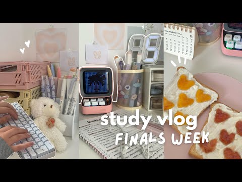 Study vlog 📓 finals week, waking up at 7am, what I eat, being productive, revising, ft.PDFelement