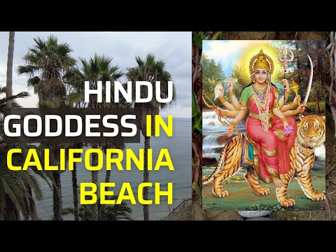 घटस्थापना को दिन California को बीचमा दुर्गा माता को दर्सन | Hindu Goddess Spotted