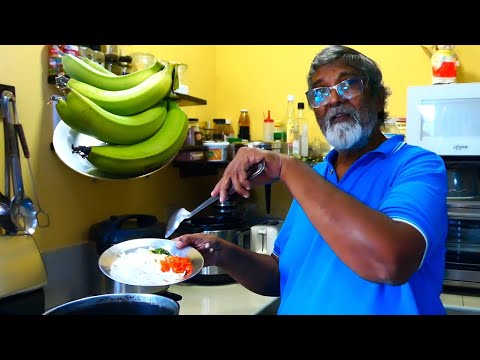 Boil & Fried Green Fig 🍌(banana) with Dad | From Tree to Table!