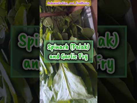 Spinach and Garlic Fry #recipe #cooking #asmr #youtube #youtubeshorts #shorts #shortvideo #food