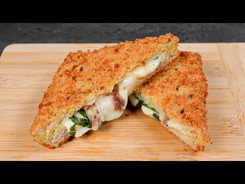 Famous Italian Street Food Recipe! Ready in Just 5 Minutes! Mozzarella in Carrozza