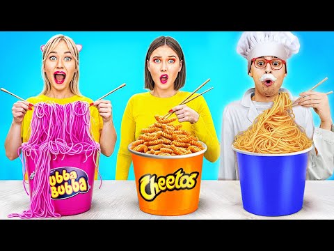 Amazing Food Challenge! Cool Kitchen Supplies & Funny Situations by 123 GO! FOOD