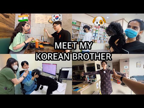 🇰🇷MEET MY KOREAN OPPA & taking Mongmong to the hospital 😭🐶